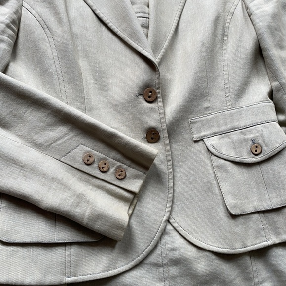 Cotton and Linen suit skirt set - Picture 3 of 12